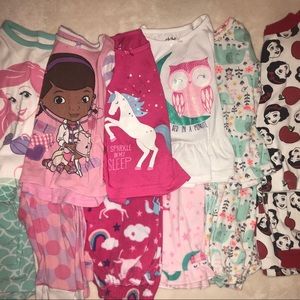 2t pajama LOT gap, Carter’s, child of mine, Disney